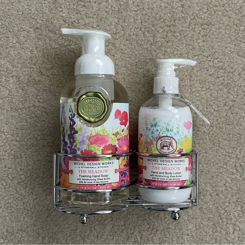 Michel Design Works The Meadow Soap and Lotion Handcare Caddy